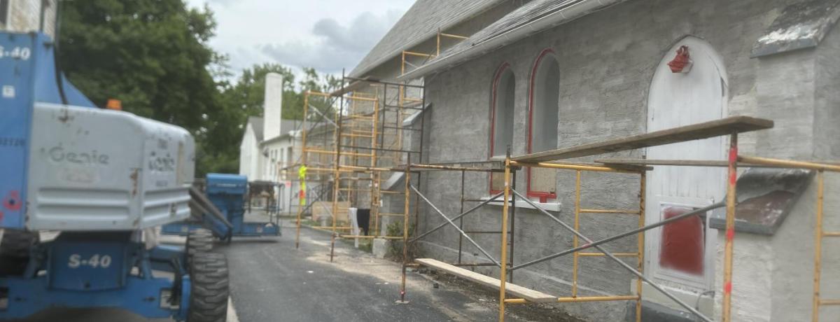 Restuccoing our walls